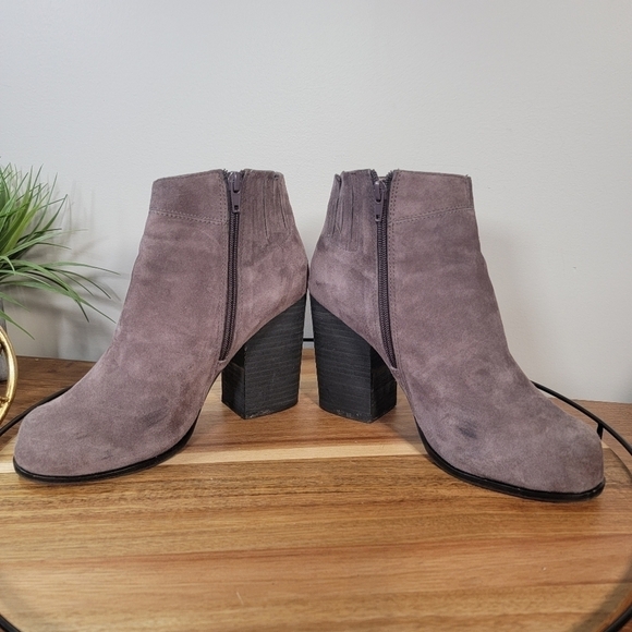 Jeffrey Campbell Hanger Suede Ankle Boots Chunky Heel Size 9 - Picture 7 of 17